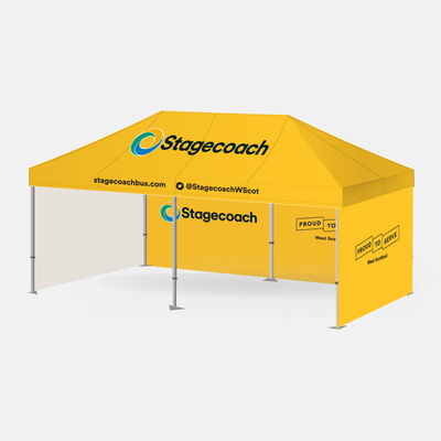 4m x 8m Pro 50 Printed Gazebo Bundle w/ Canopy + 3 Walls (1 x Double)