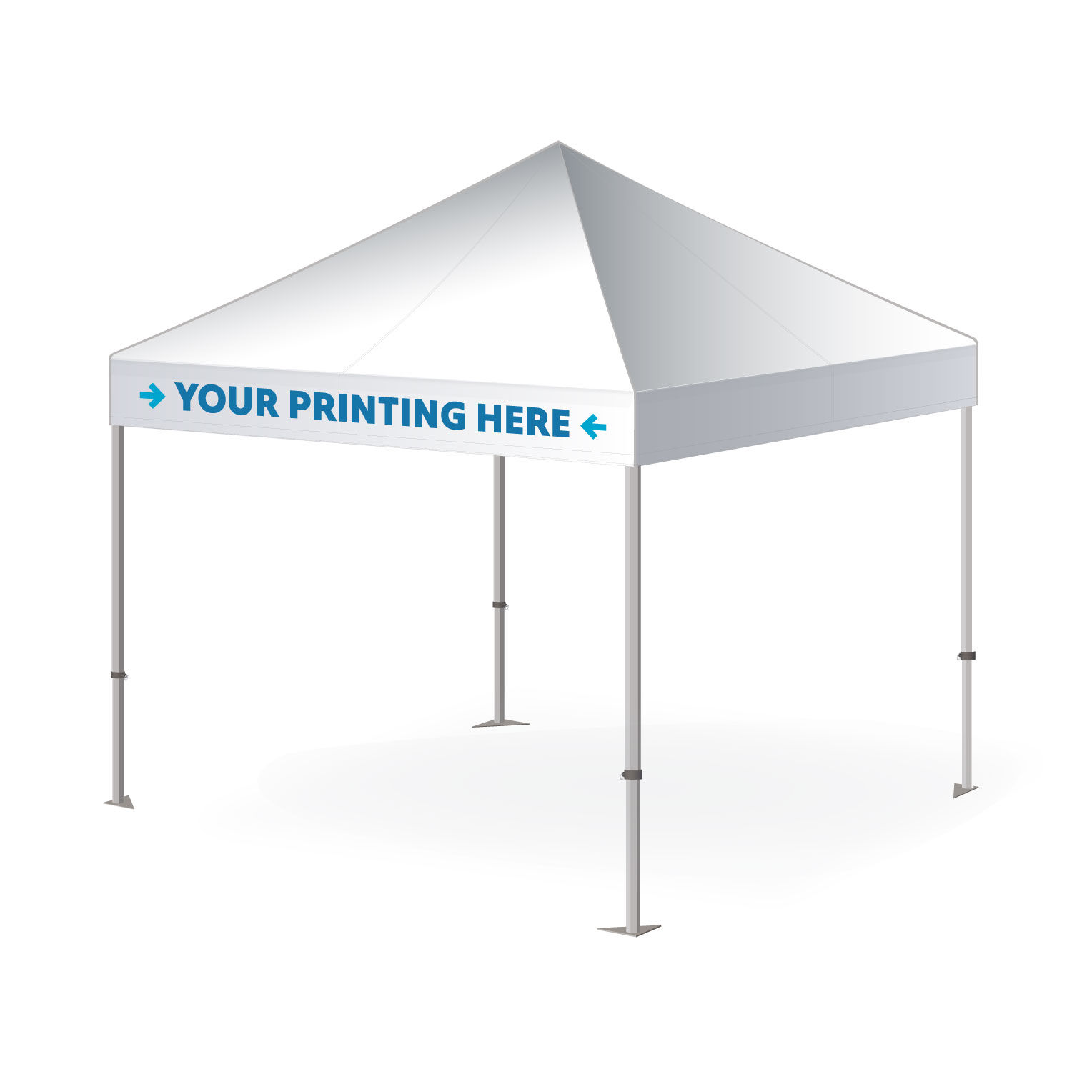 13513 - 3m x 3m Pro 40 Printed Gazebo with Vinyl Valance