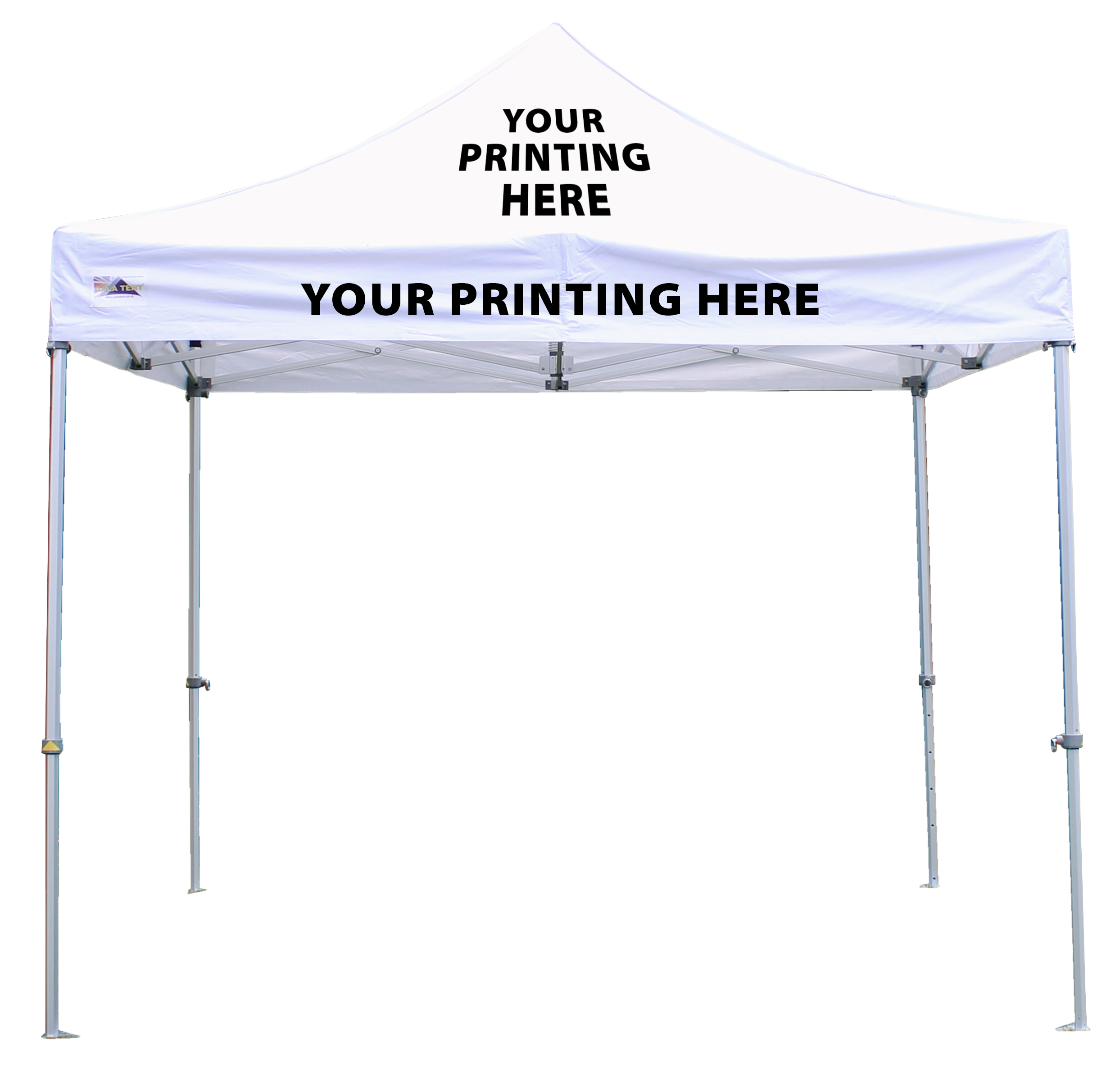 13312 - 3m x 3m Pro 40 Printed Gazebo with Logo and Valance