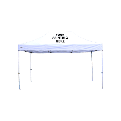 3m x 4.5m Pro 40 Printed Gazebo with Company Logo on Canopy