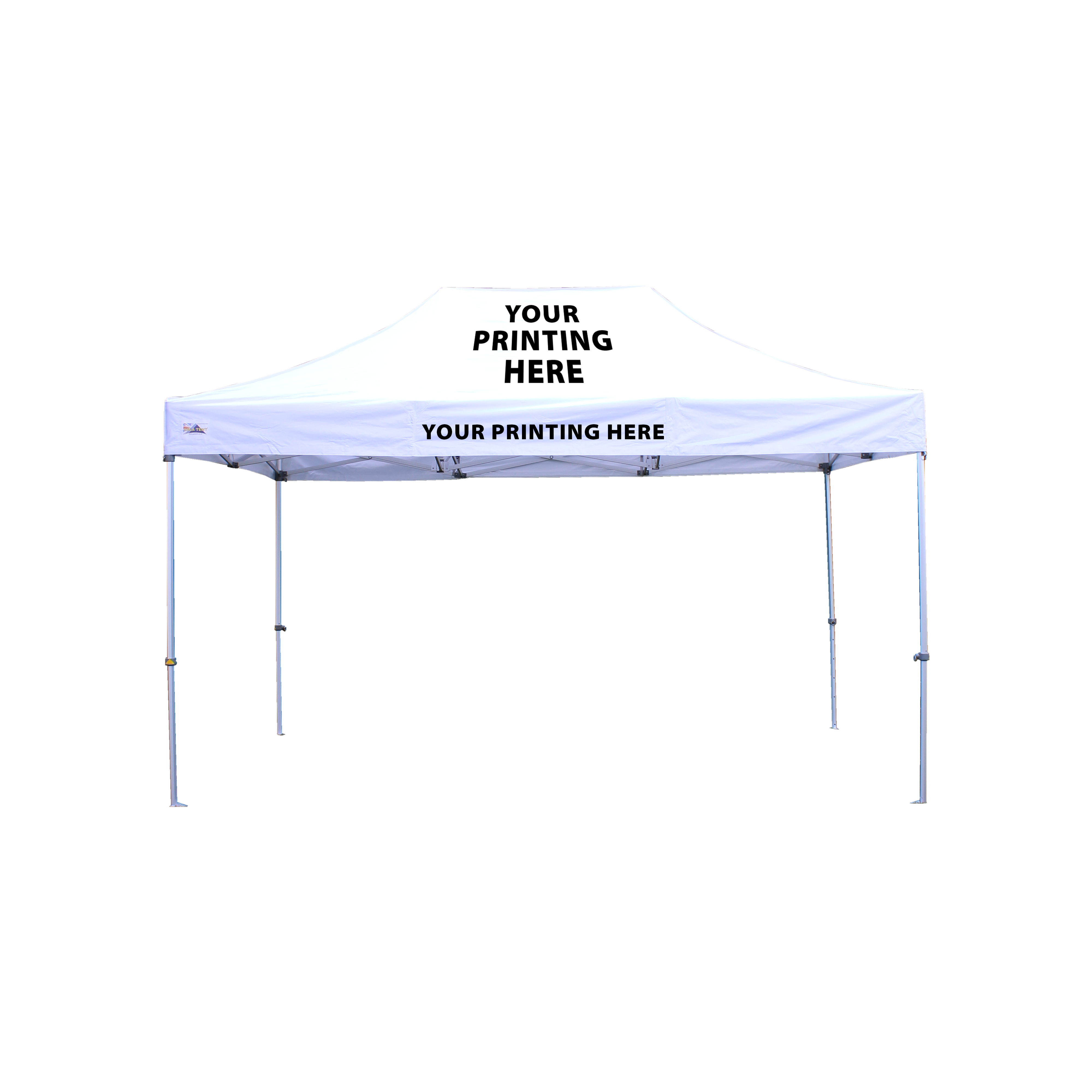 13315 - 3m x 4.5m Pro 40 Printed Gazebo with Logo and Valance