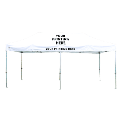 3m x 6m Pro 40 Printed Gazebo with Logo and Valance