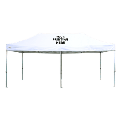 3m x 6m Pro 50 Printed Gazebo with Company Logo on Canopy