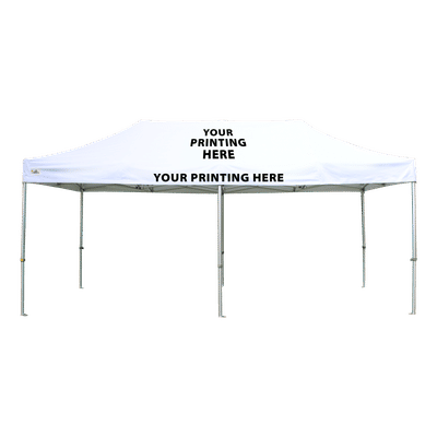 3m x 6m Pro 50 Printed Gazebo with Logo and Valance