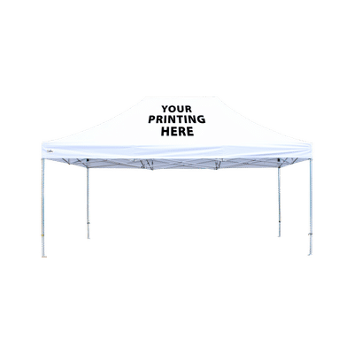 4m x 6m Pro 50 Printed Gazebo with Company Logo on Canopy