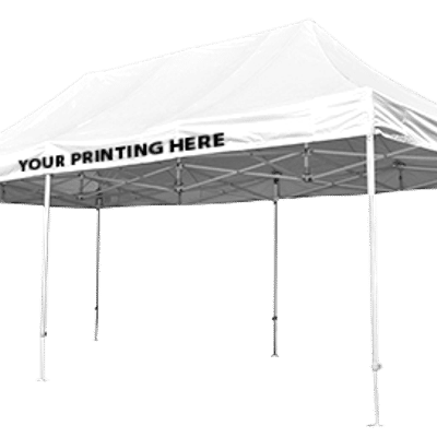 4m x 8m Pro 50 Printed Gazebo with Vinyl Valance
