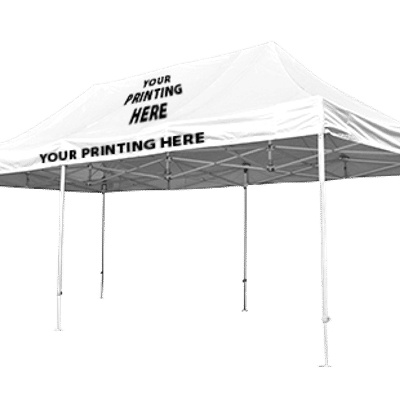 4m x 8m Pro 50 Printed Gazebo with Logo and Valance
