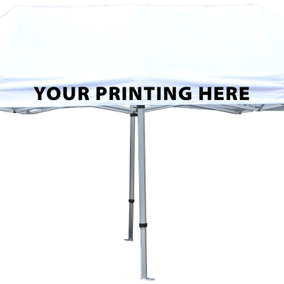 3m x 6m Pro 60 Printed Gazebo with Vinyl Valance
