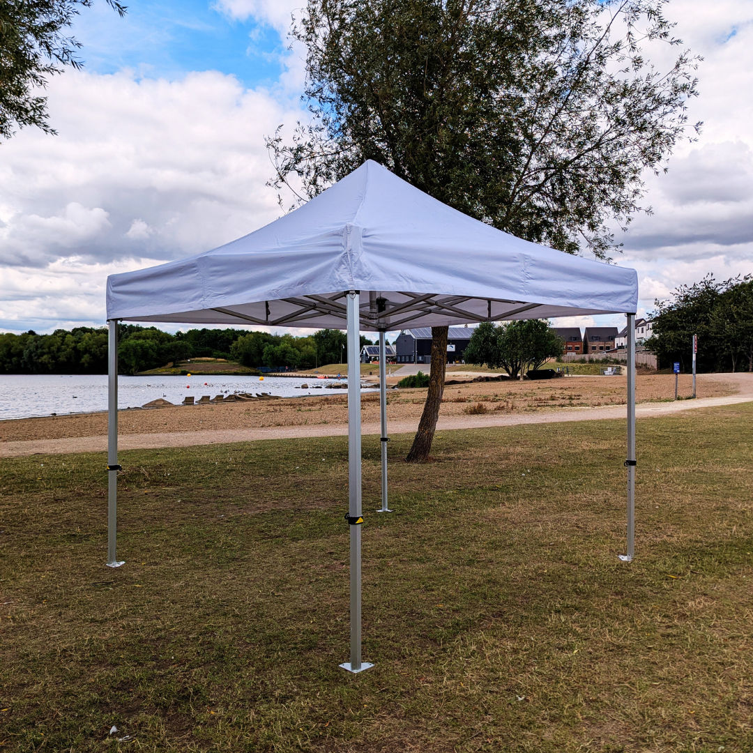 13492 - 3m x 3m Motorsport Gazebo Heavy Duty Pro 60 (White)