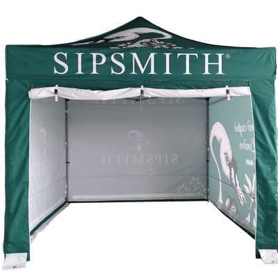3m x 3m Pro 60 Printed Gazebo Bundle w/ Canopy + 3 Walls