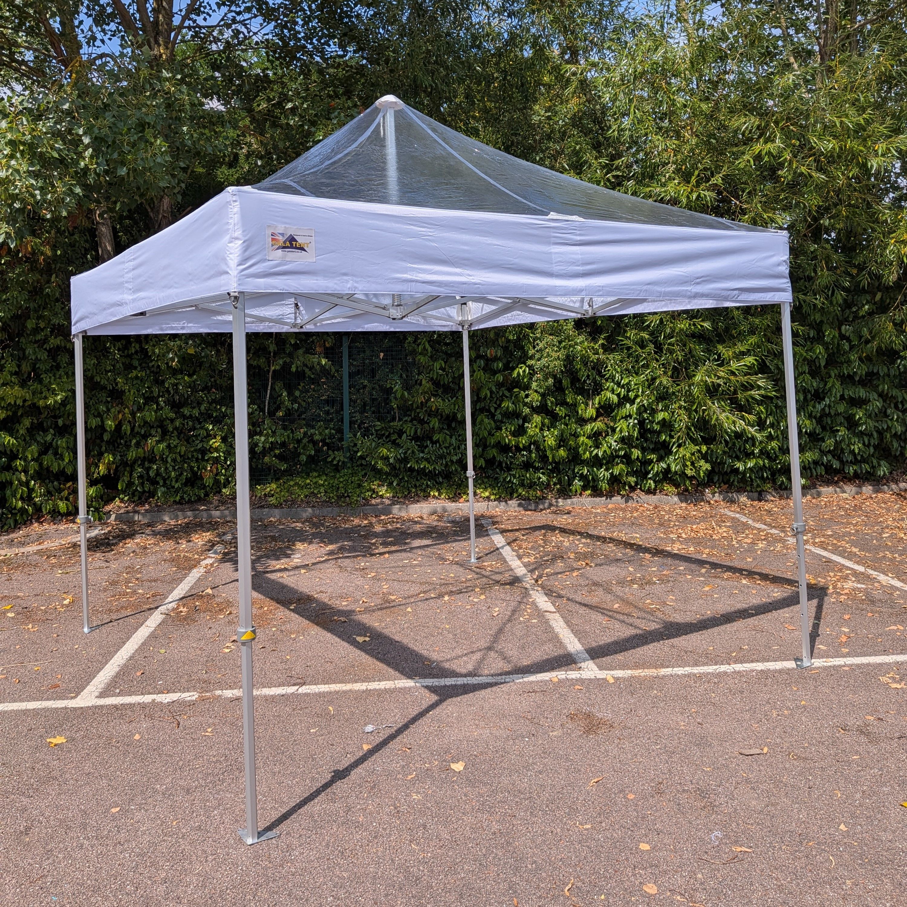 13699 - 3m x 3m Gala Shade Pro Pop Up 40 Gazebo (Transparent)