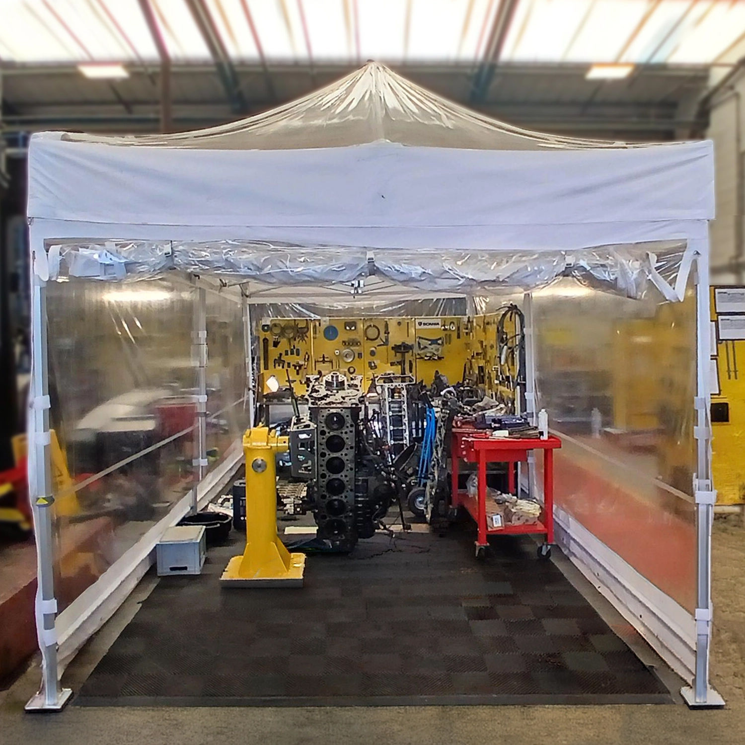 13706 - 3m x 3m Gala Shade Pro Pop Up 60 Gazebo (Transparent)