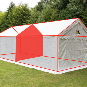 6m Gala Tent Marquee Room Divider Poly (Pair)