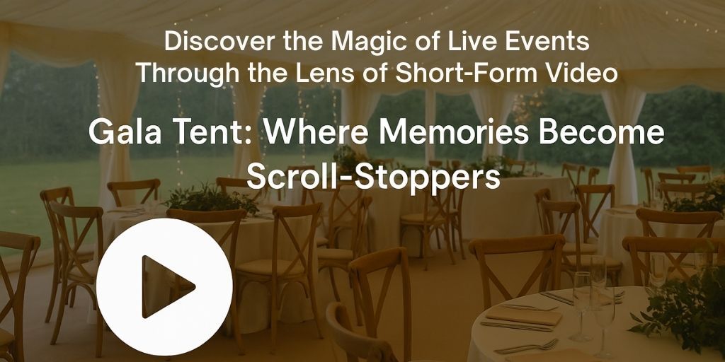 From Marquee to Micro‑Moment: Gala Tent Meets the Short‑Form Video Era